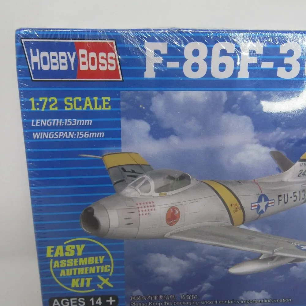 Hobby Boss 80258 F-86F-30 Sabre Aircraft Model Kit 1:72 Scale Easy Assembly NEW